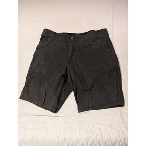 KUHL Mens Ramblr Size 36 Black Cargo Shorts Outdoor Adventure Utility